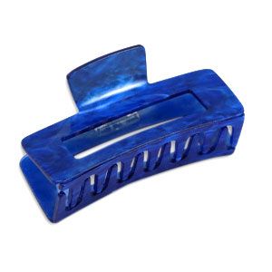 Haar klem kobalt blauw marble