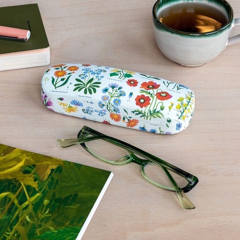 REX · Brillenkoker &amp; schoonmaakdoek - Wilde bloemen