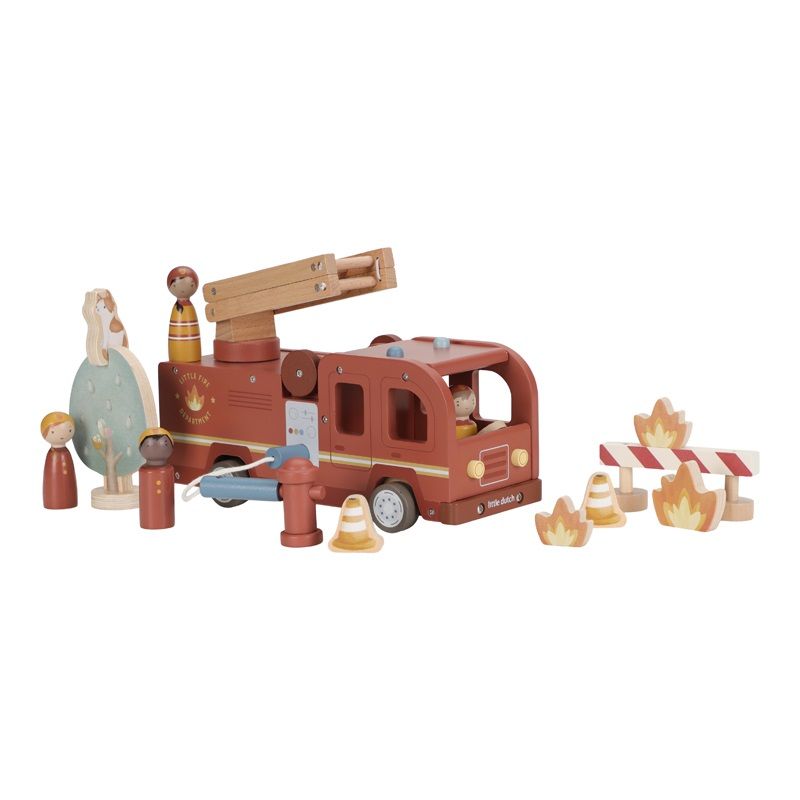 Little Dutch · Brandweerwagenset FSC