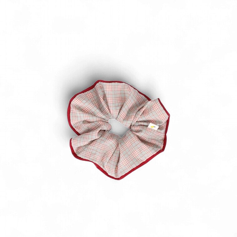 Scrunchie · lemon tree tartan fern + rosehip