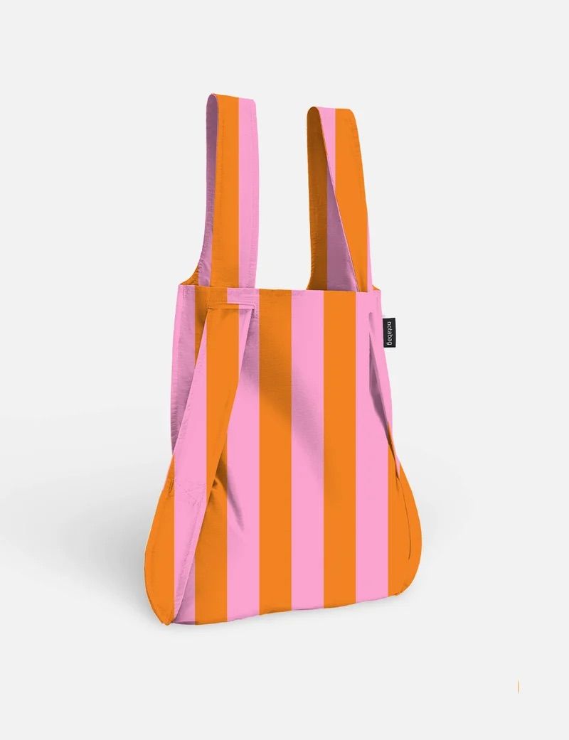 Notabag · Bag &amp; Backpack - Orange/Pink Stripes