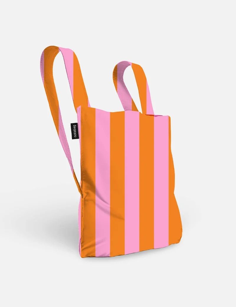 Notabag · Bag &amp; Backpack - Orange/Pink Stripes