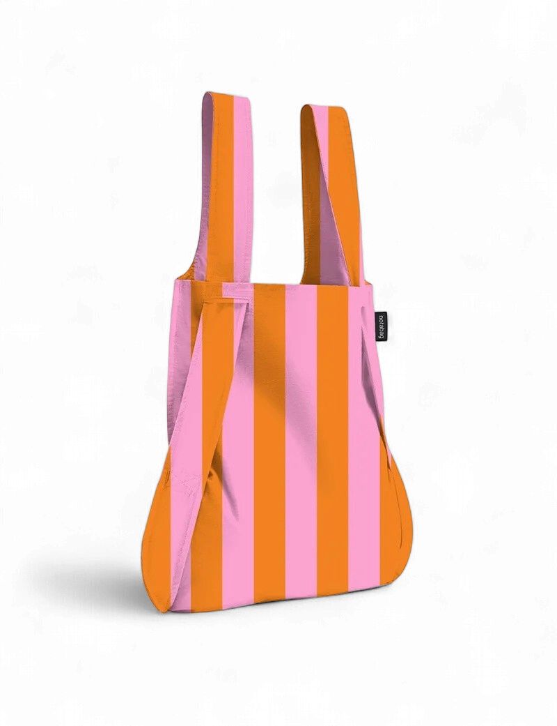 Notabag · Bag &amp; Backpack - Orange/Pink Stripes