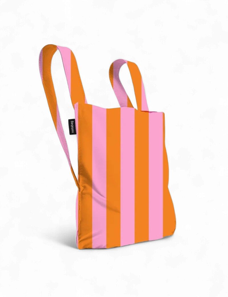 Notabag · Bag &amp; Backpack - Orange/Pink Stripes
