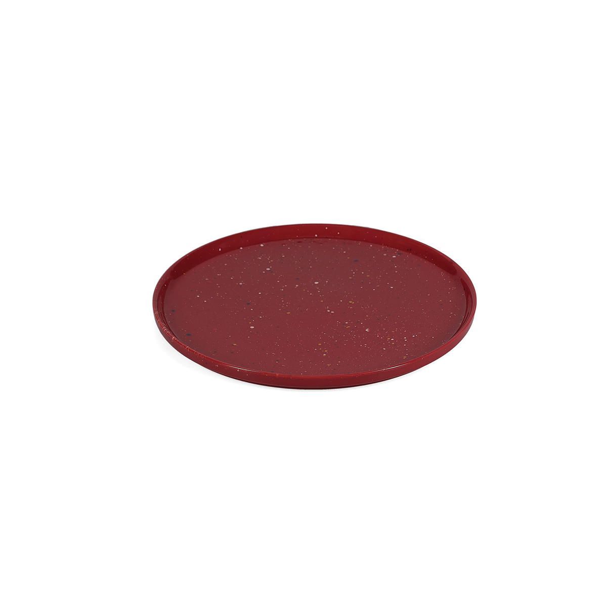 ONA · Bord FIKA · burgundy - 25 cm