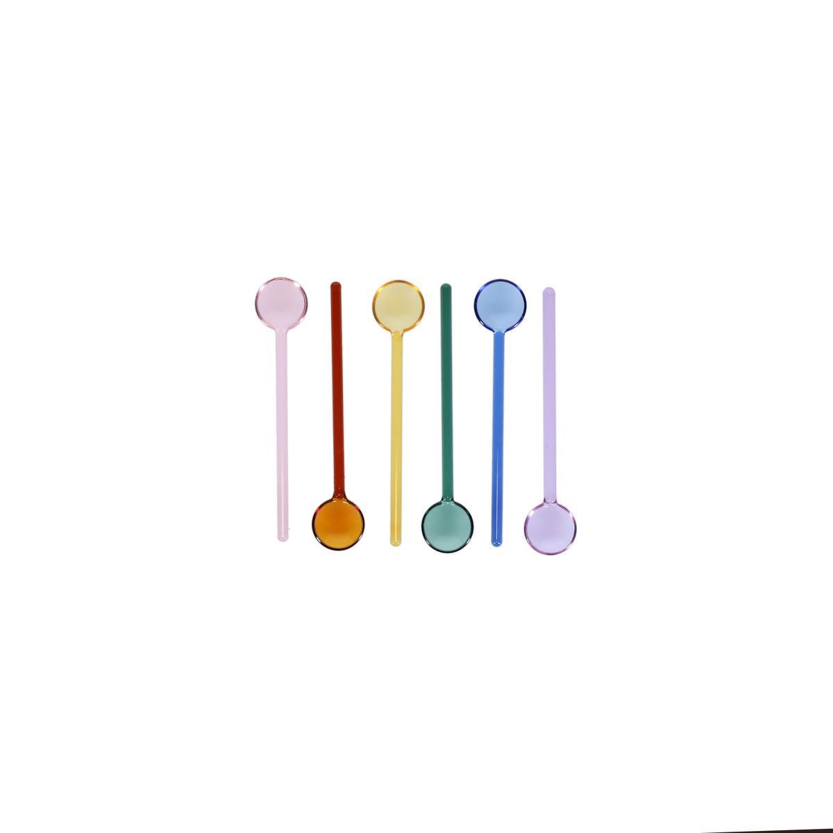 ONA · Koffielepel glas multicolor Tilly