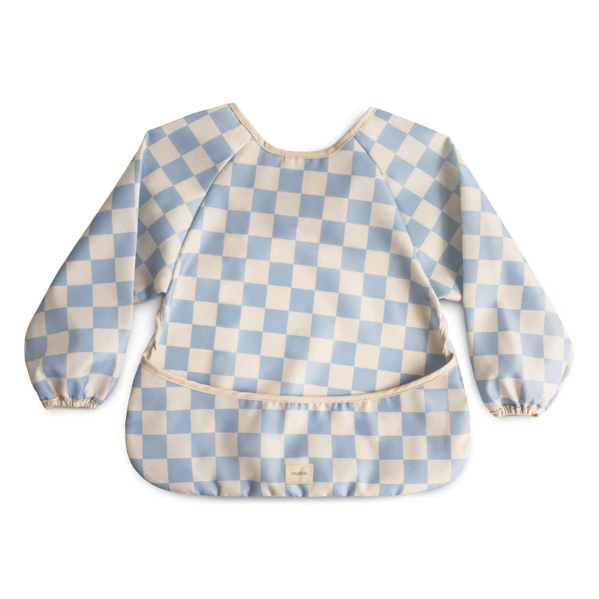 MUSHIE · slab met lange mouwen 6-24 maanden · blue check