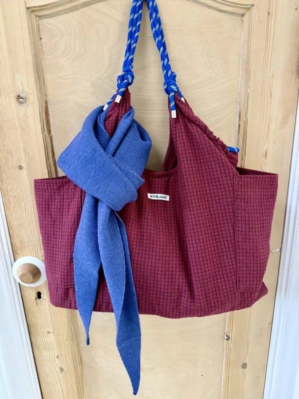 Bybjor · Merino Wool Scarf (Large) · Blue Jeans-Melange