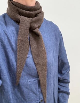 Bybjor · Merino Wool Scarf (Large) · Brown-Melange