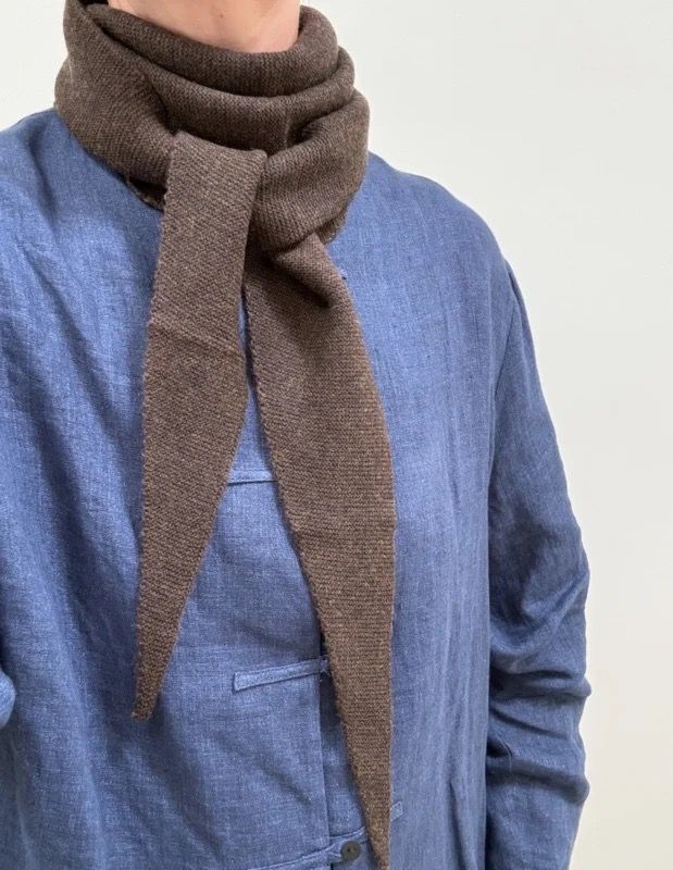 Bybjor · Merino Wool Scarf (Large) · Brown-Melange