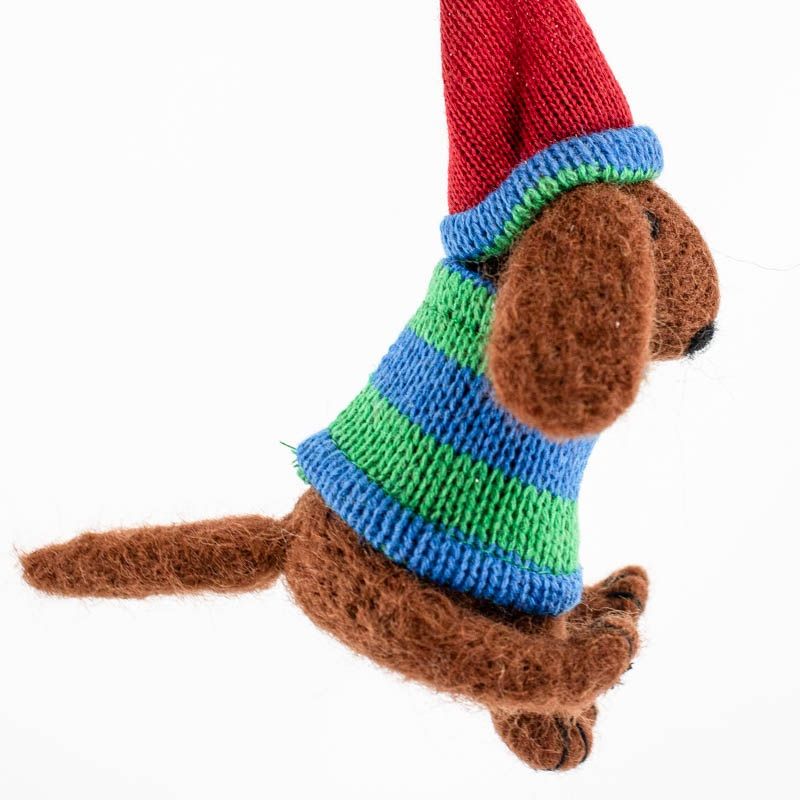 Wollen hanger hond muts en trui