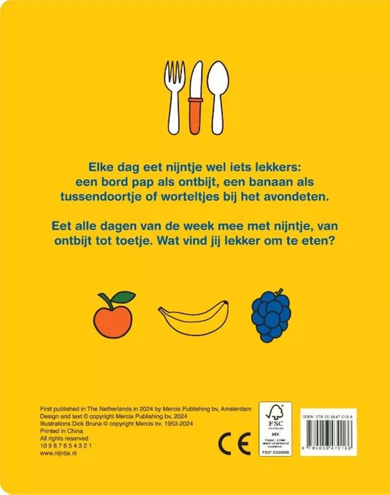 Wat eet Nijntje vandaag? · Kartonboekje - 1+