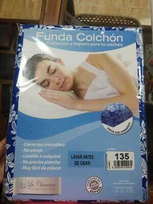 FUNDA DE COLCHÓN TELA AZUL