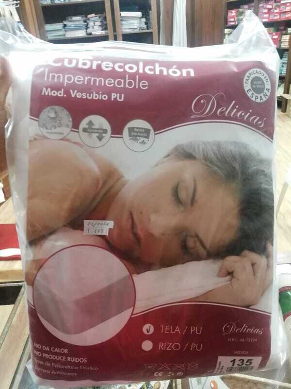 PROTECTOR ACOLCHADO IMPERMEABLE BLANCO