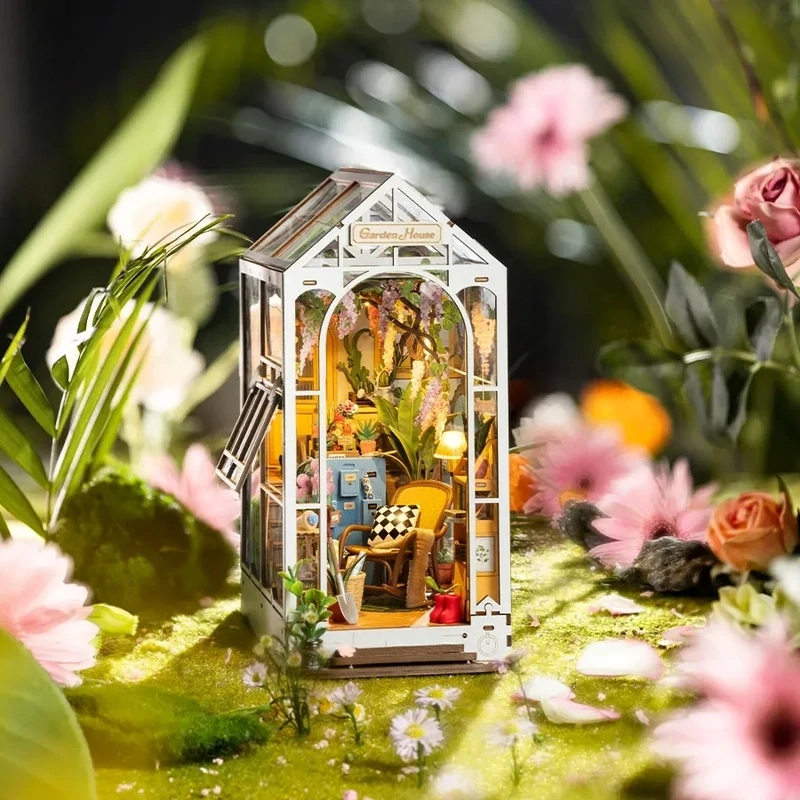 ROKR Garten Haus BookNook "Garden House" Holz Puzzle