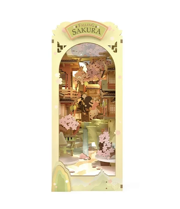 ROKR Book Nook "Falling Sakura" Holz Puzzle
