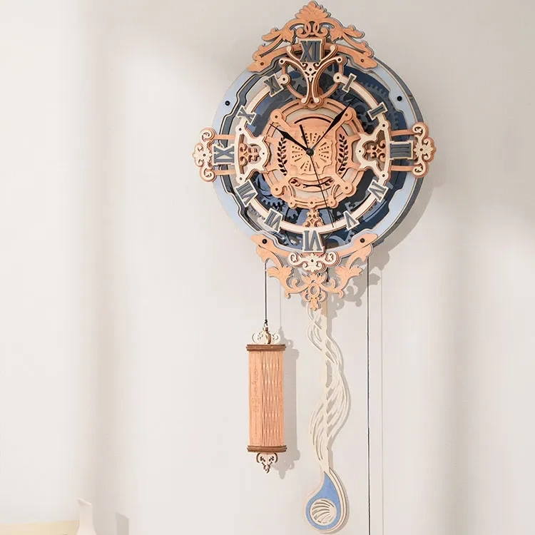 ROKR Wanduhr "Romantic Notes Wall Clock" Holz Puzzle