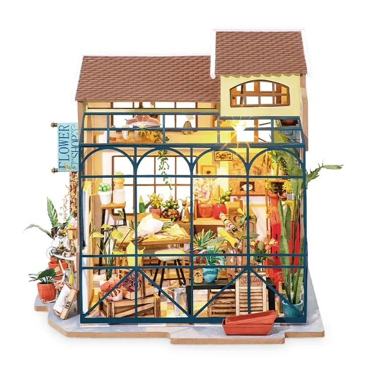 ROKR Haus "Emily´s Flower Shop" Holz Puzzle