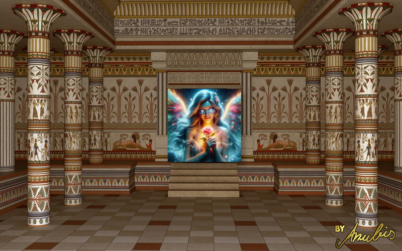 Weinender Engel by Anubis - 70x70cm