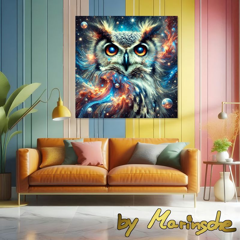 Cosmic Owl by Marinsche
