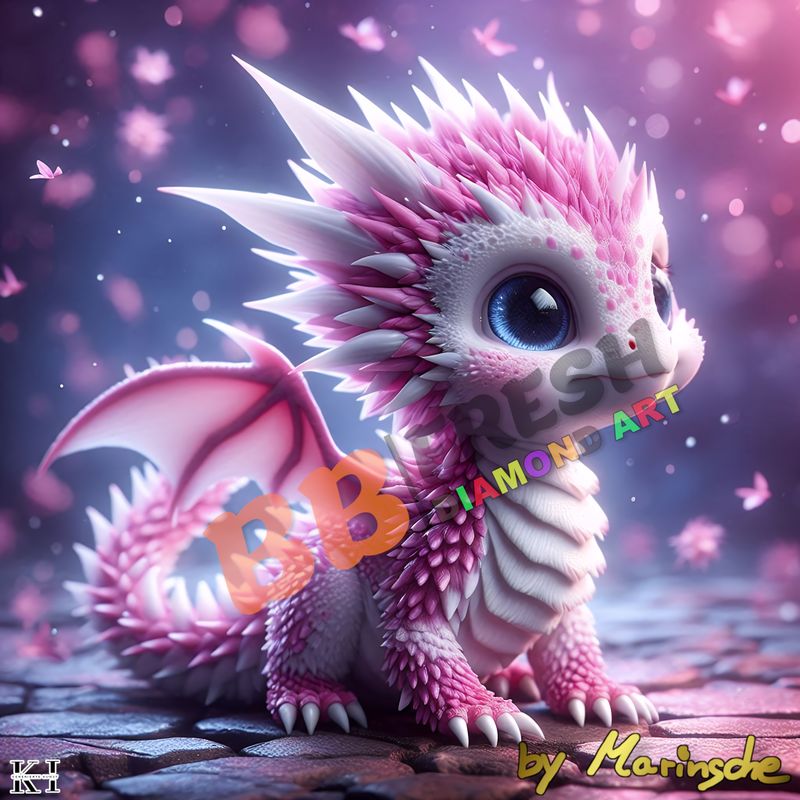 Rosa Babydrache by Marinsche