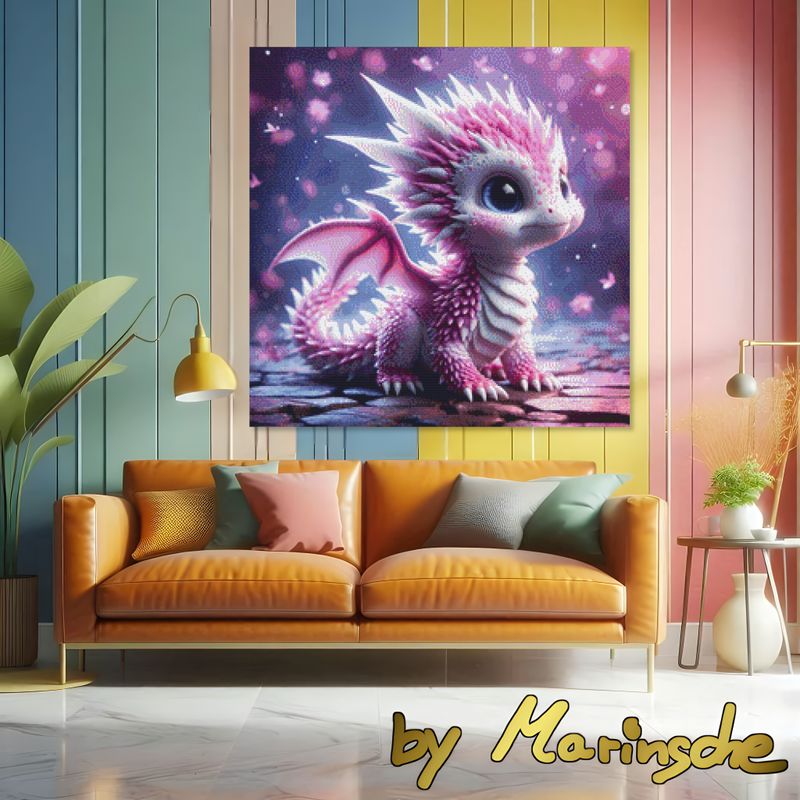 Rosa Babydrache by Marinsche