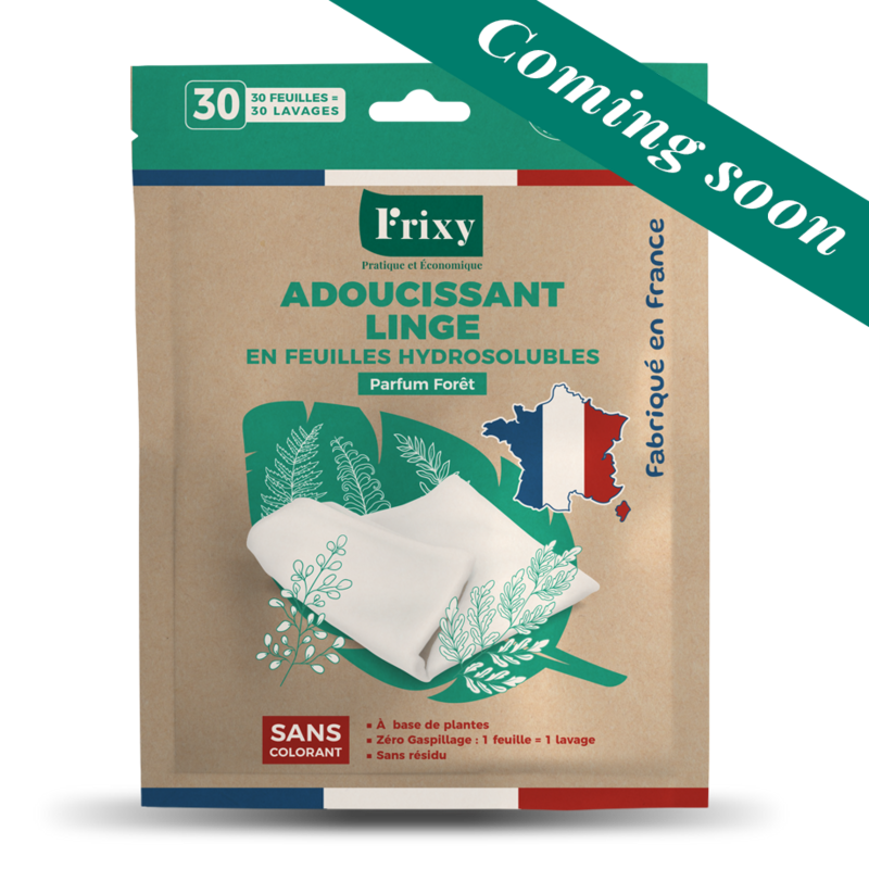 ADOUCISSANT LINGE en feuilles hydrosolubles