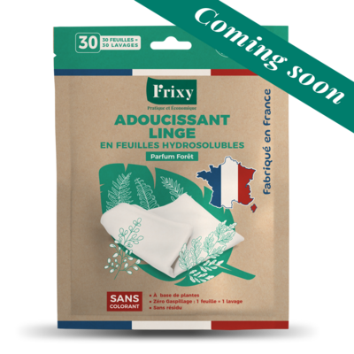 ADOUCISSANT LINGE en feuilles hydrosolubles