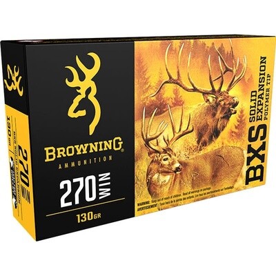 Browning CF Ammo 270 WIN 130gr BXS BXS, Big Game/Deer