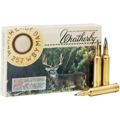 Weatherby Ammo - 257 Wby Mag, 115 GR NOSLER BST