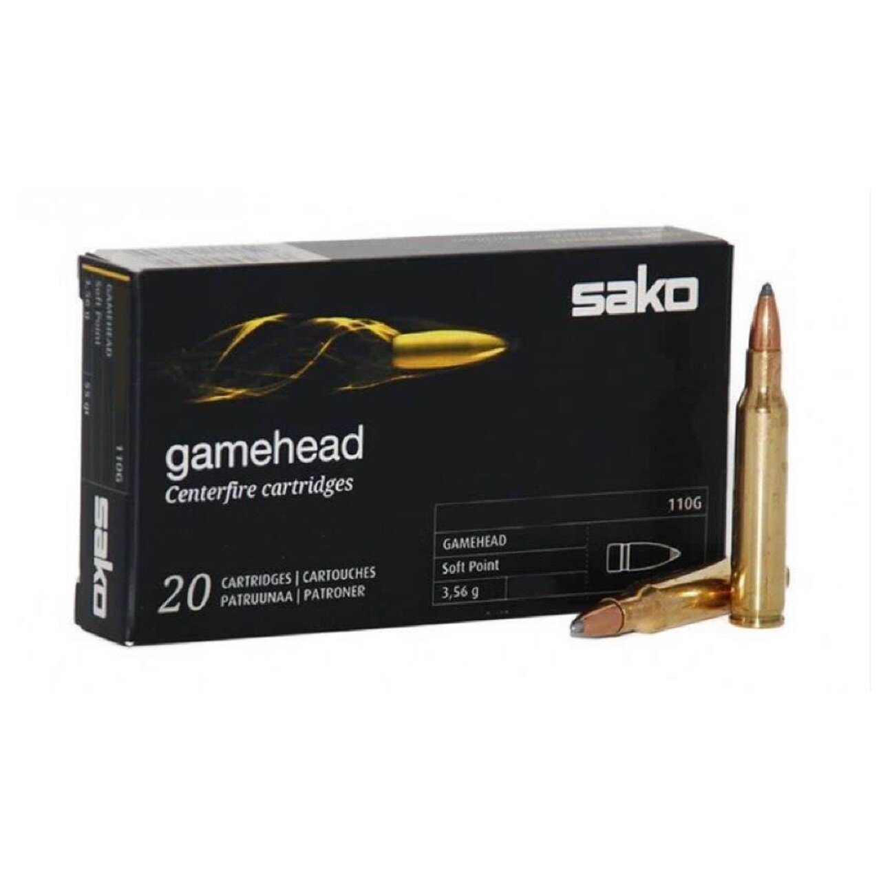 GAMEHEAD 223REM 106G/50GR SOFT POINT