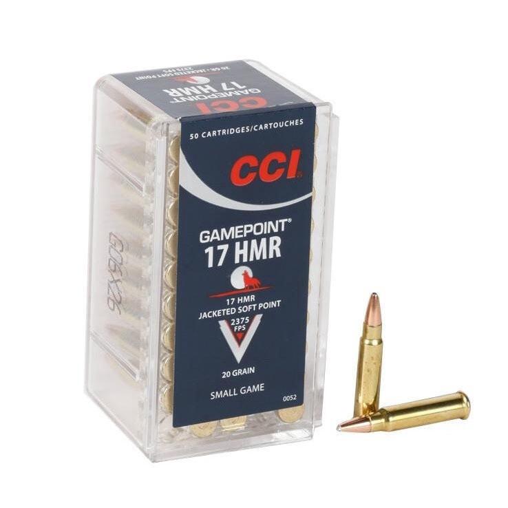 CCI RF Ammo 17 HMR GAMEPOINT 20 GR. JSP