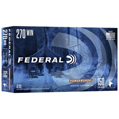 Federal CF Ammo 270 Win 150 GR. SP RN "POWER-SHOK"