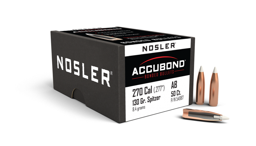 Nosler Bullets 270 Cal 130gr  AccuBond (50 ct.)
