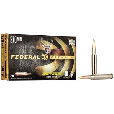 Federal CF Ammo 270 Win - 140 GR. BERGER HYBRID HUNTER