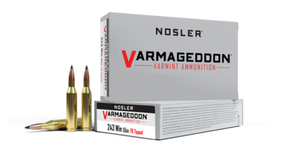 Nosler Ammo 243 Win 55gr FB Tipped (20 ct.) - Varmageddon