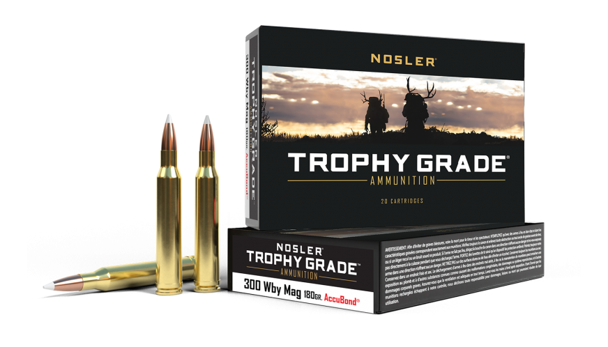 Nosler Ammo 300 Weatherby Mag 180gr AccuBond (20 ct.) - Trophy Grade