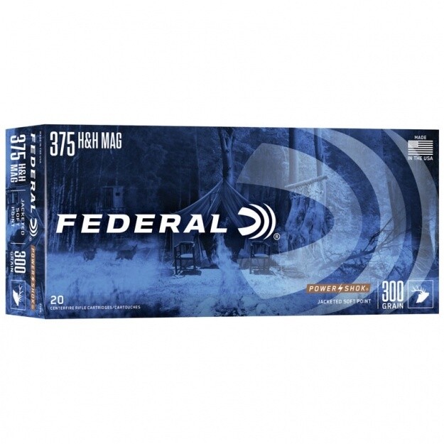 Federal 375 H&amp;H MAG 300GR HI-SHOK SP