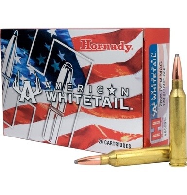 Hornady AMERICAN WHITETAIL 7MM REM MAG 139GR INTERLOCK AMMO