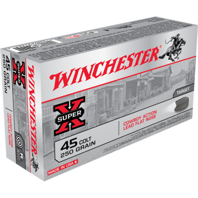 Winchester HG Ammo 45 COLT 250 gr. Lead Cowboy Action
