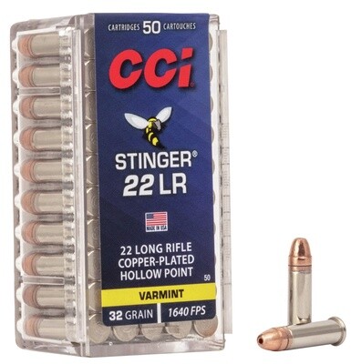 CCI RF Ammo 22 LR STINGER 32 GR. CPHP