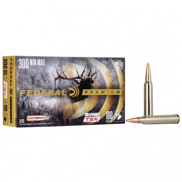 Federal 300 WIN MAG 180GR BARNES TSX AMMO