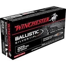 Winchester Supreme 223 REM 50gr Ballistic Silvertip 20 Rnds