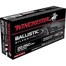 22-250 REM 55GR BALLISTIC SILVERTIP