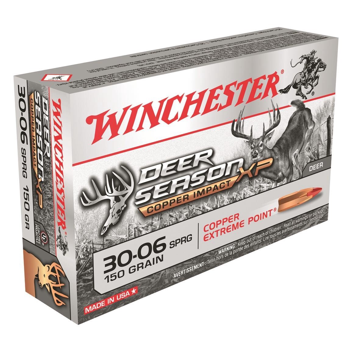 Winchester CF Ammo 30-06 Sprg 150 Copper Impact Lead Free