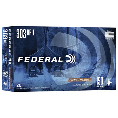 Federal CF Ammo 303 Brit - 150 GR. SP &quot;POWER-SHOK&quot;