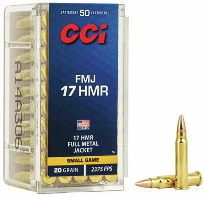 CCI RF Ammo 17 HMR 20 GR. FMJ