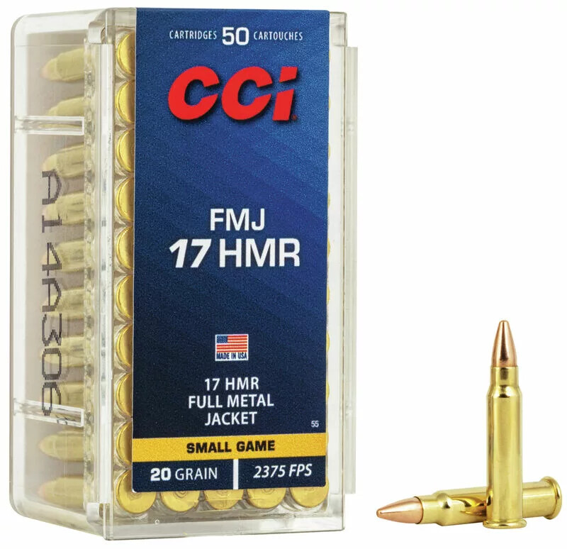 CCI RF Ammo 17 HMR 20 GR. FMJ