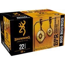 Browning RF Ammo 22LR, 36 GR HP, VALUE PACK, Copper Plated, 800rd Box