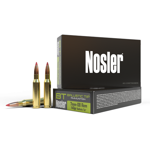 NOSLER 7MM-08 140GR BALLISTIC TIP AMMO